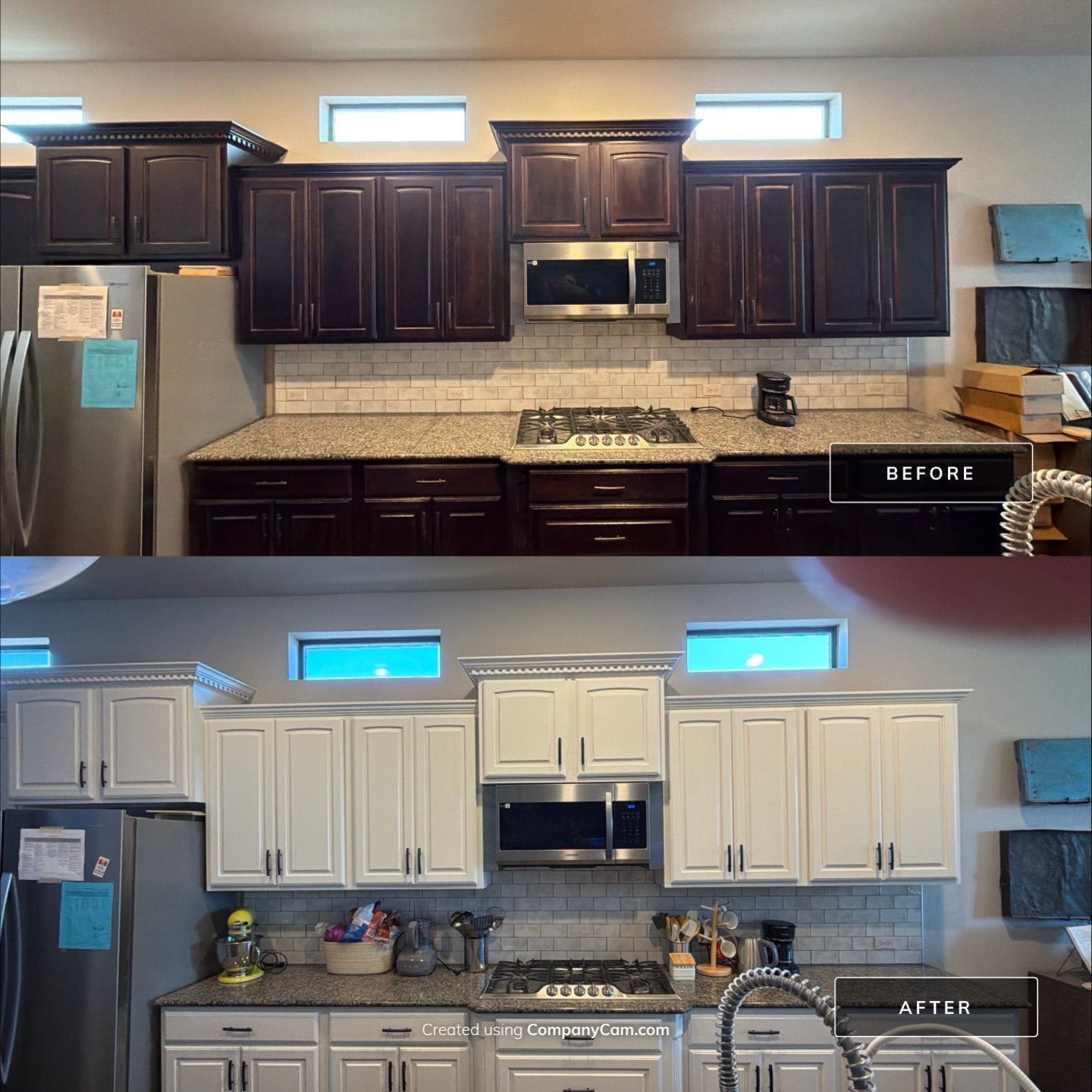 Kitchen cabinet painting West Lake Hills Austin by Hill Country Painting