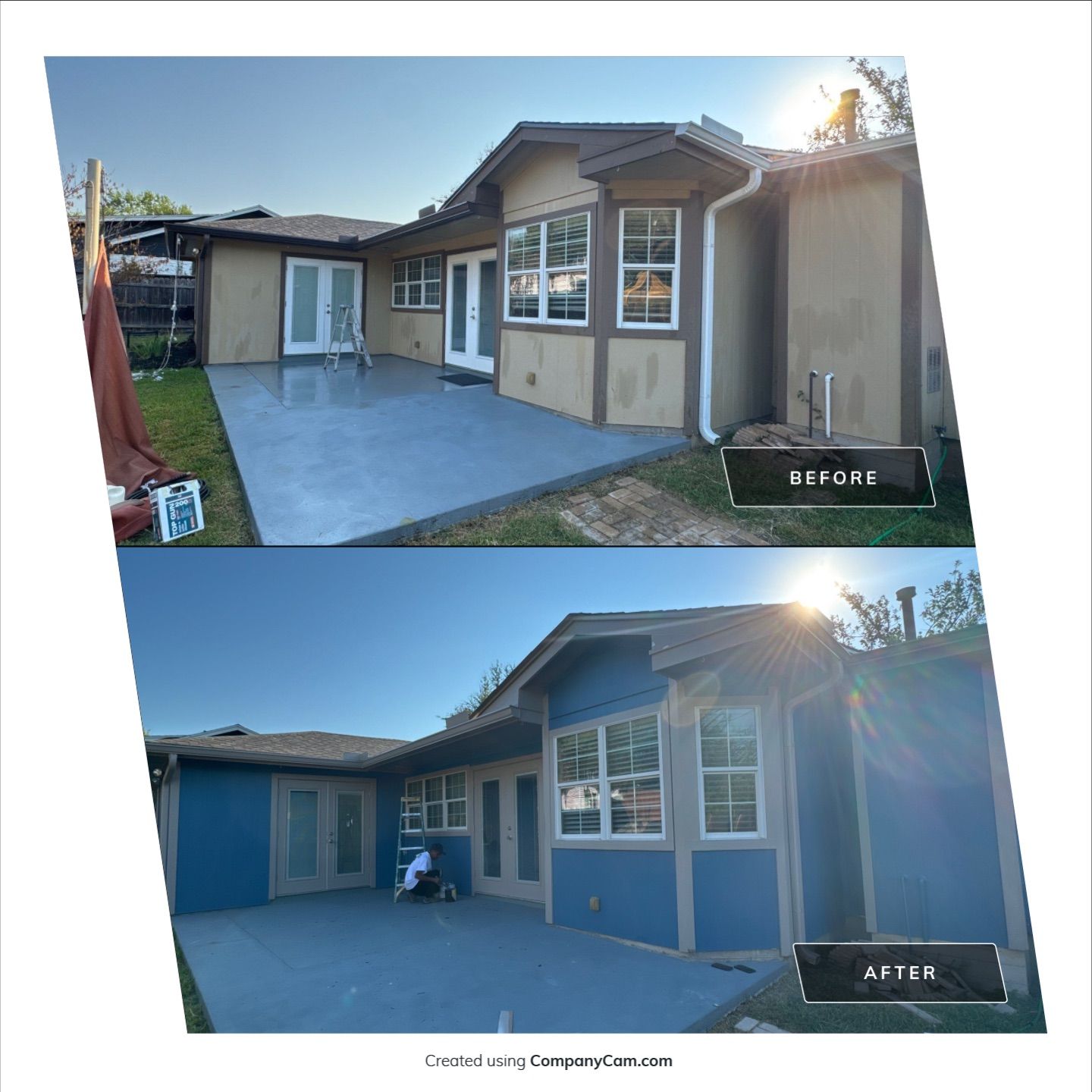 Traditional home exterior painting Austin by Hill Country Painting